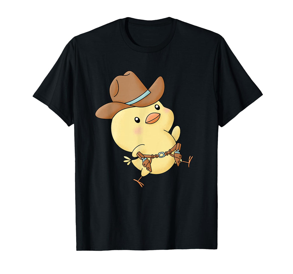 Western Easter Chick Cowboy Texas T-Shirt - Fun Novelty Design for Adults - T-Shirt, Sweatshirt, Hoodie