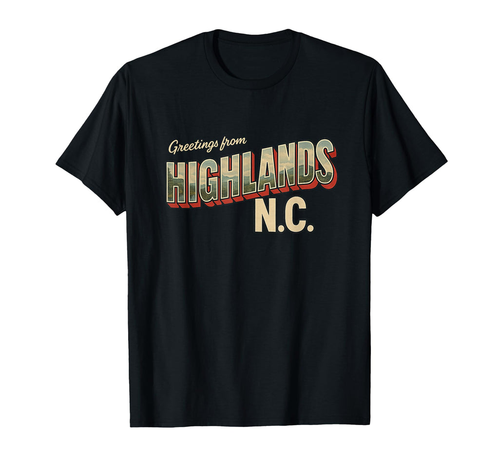 Highlands North Carolina Hat And Co T-Shirt - Aesthetic Graphic for Adults - T-Shirt, Sweatshirt, Hoodie