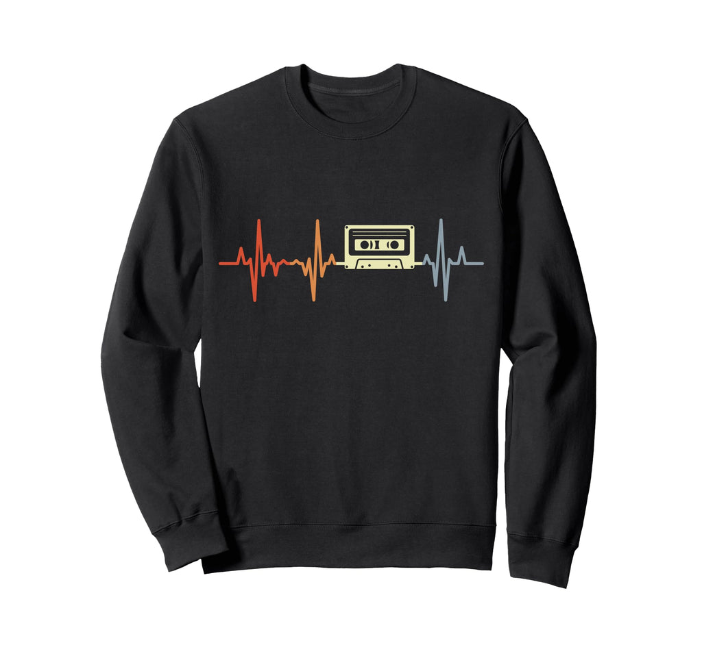 Heartline 80S Cassette Tape Sweatshirt - Custom Art Print Men Women - T-Shirt, Sweatshirt, Hoodie