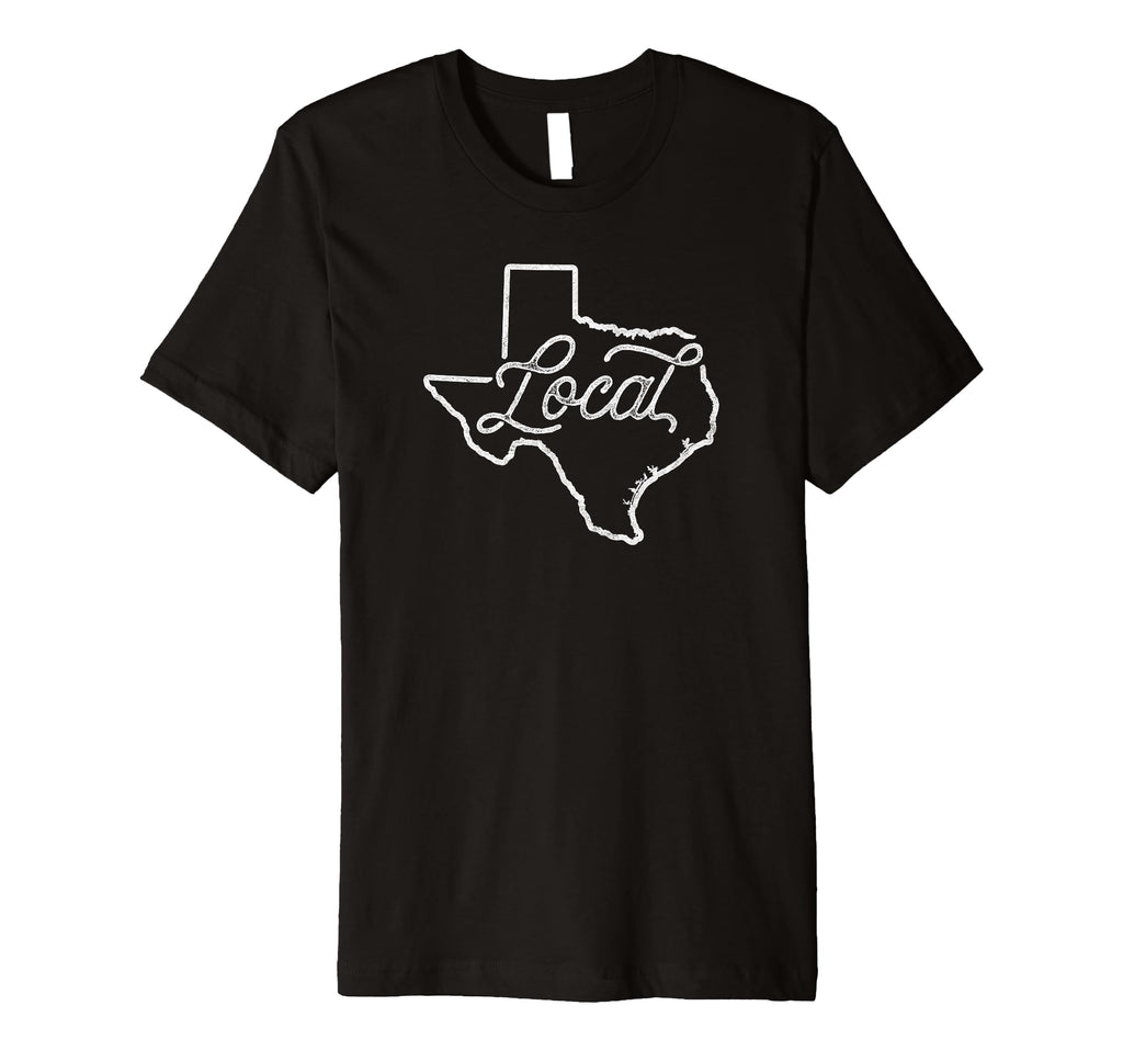 Texas Local Typography Script T-Shirt - Novelty Apparel Unisex - T-Shirt, Sweatshirt, Hoodie