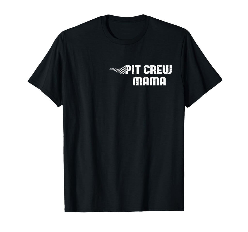 Pit Crew Mama Racing Car Family T-Shirt - Minimalist Print for Adults - T-Shirt, Sweatshirt, Hoodie