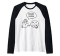 Overthinker Cartoon Raglan Sweatshirt - Fun Novelty Design for Adults - T-Shirt, Sweatshirt, Hoodie