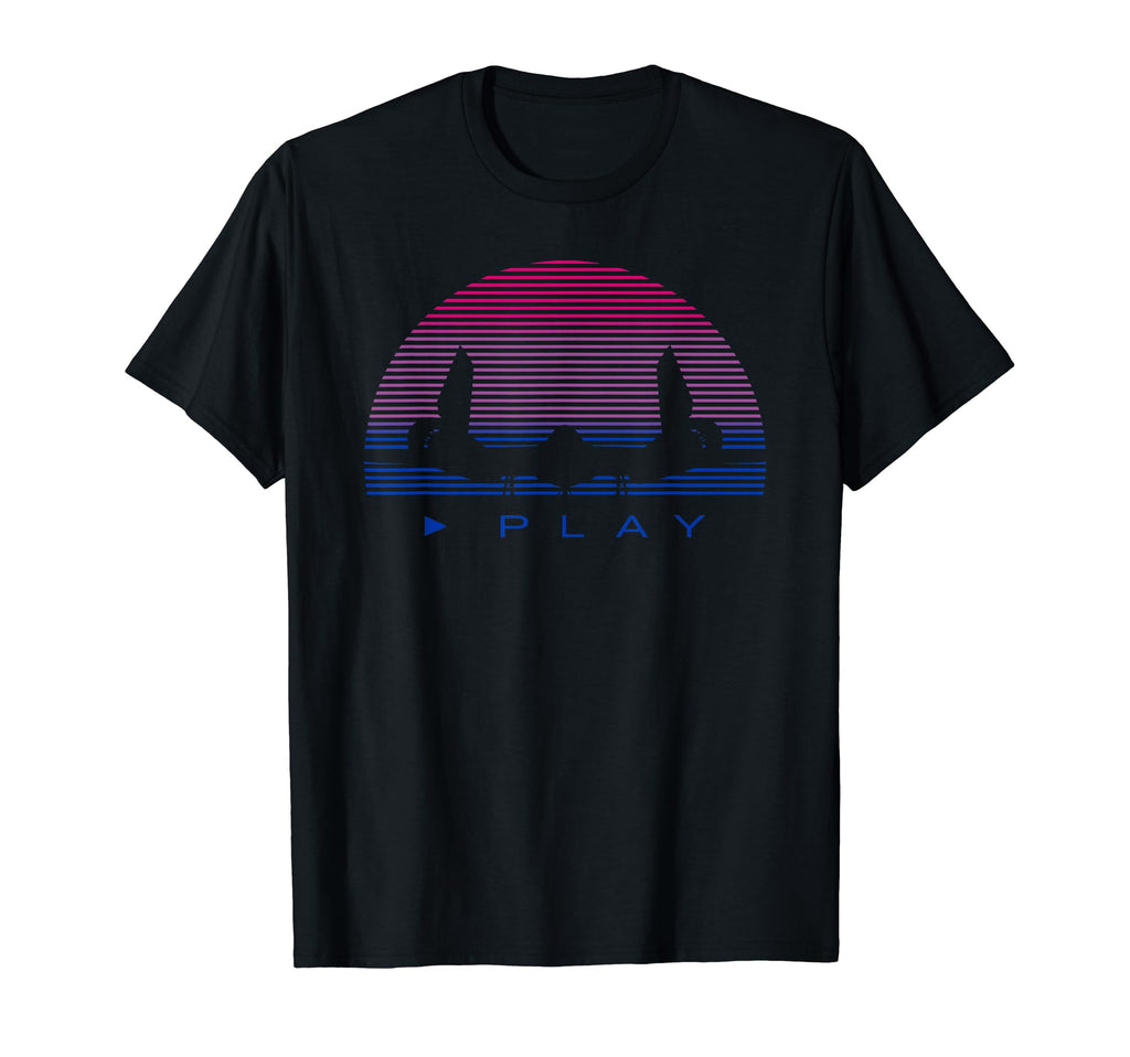 Subtle Bi Pride 80S Bisexual Synthwave T-Shirt - Trendy Graphic Men Women - T-Shirt, Sweatshirt, Hoodie
