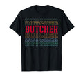 Butcher Funny Layered Text Butchery T-Shirt - Minimalist Print for Adults - T-Shirt, Sweatshirt, Hoodie
