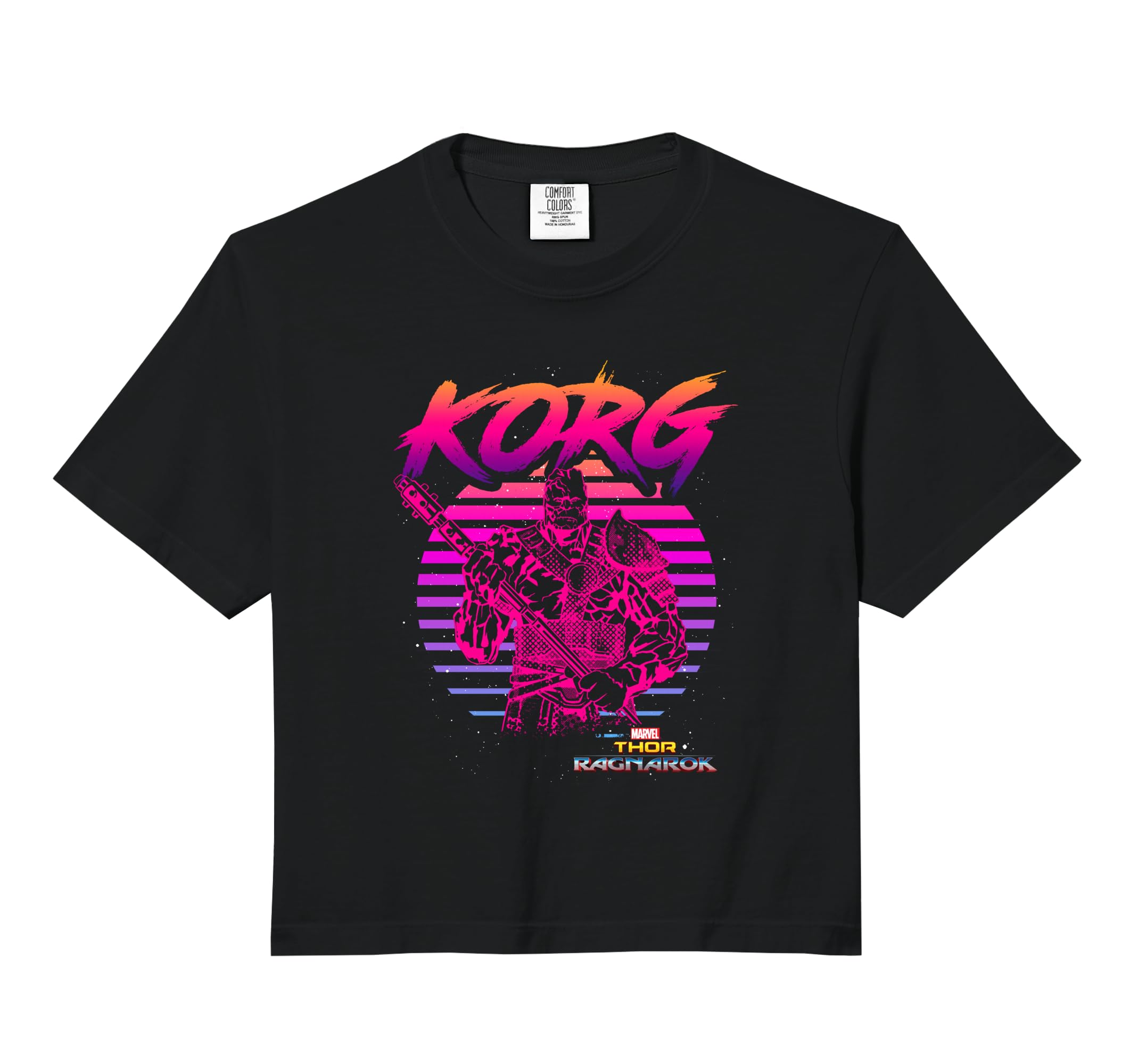 Marvel Thor Ragnarok Korg 80S Neon Hoodie - Fun Novelty Design Unisex - T-Shirt, Sweatshirt, Hoodie