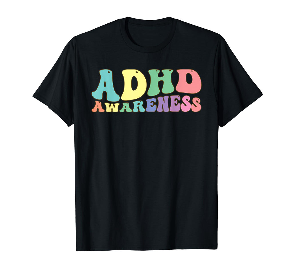 Adhd Awareness Mental Health T-Shirt - Minimalist Print Men Women - T-Shirt, Sweatshirt, Hoodie