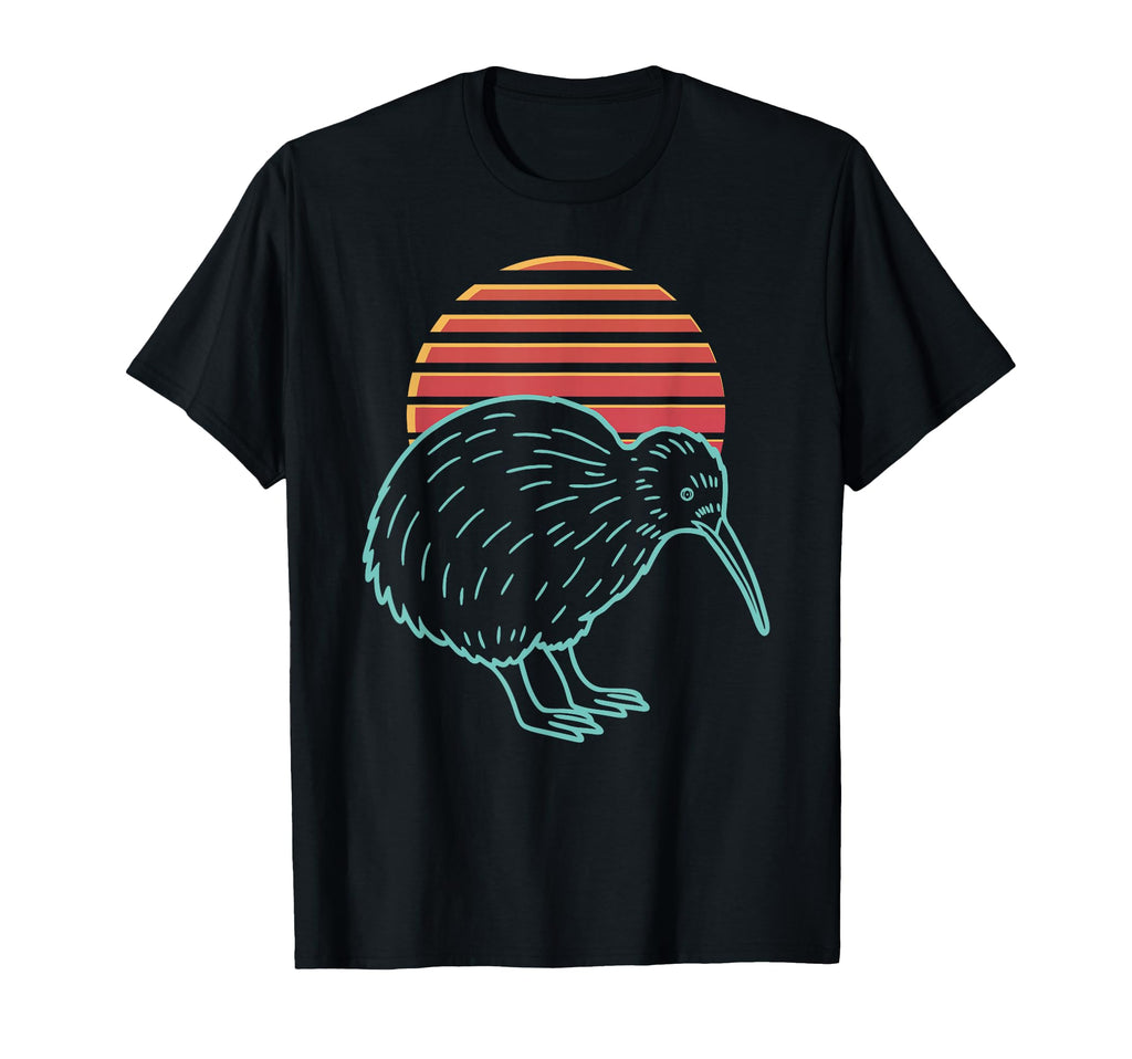 Kiwi Bird Lover Animal Synthwave 80S T-Shirt - Custom Art Print for Adults - T-Shirt, Sweatshirt, Hoodie