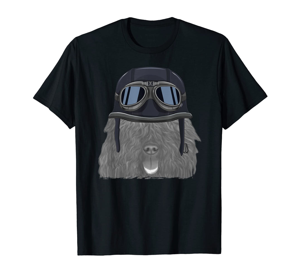 Spanish Water Dog Wearing Motorcycle T-Shirt - Streetwear Style for Adults - T-Shirt, Sweatshirt, Hoodie