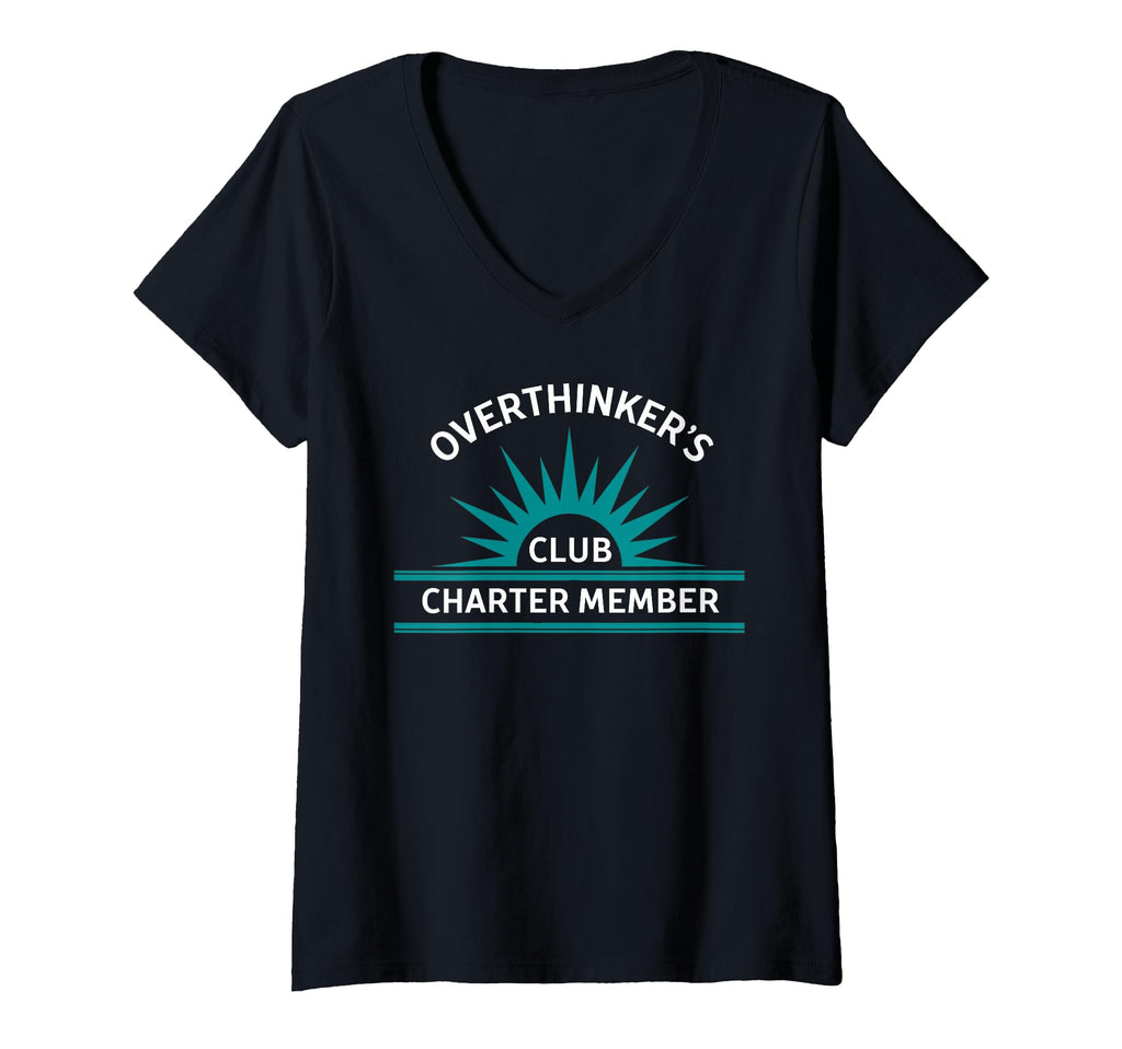 Womens Over Thinkers Club Charter T-Shirt - Casual Everyday Wear Unisex - T-Shirt, Sweatshirt, Hoodie
