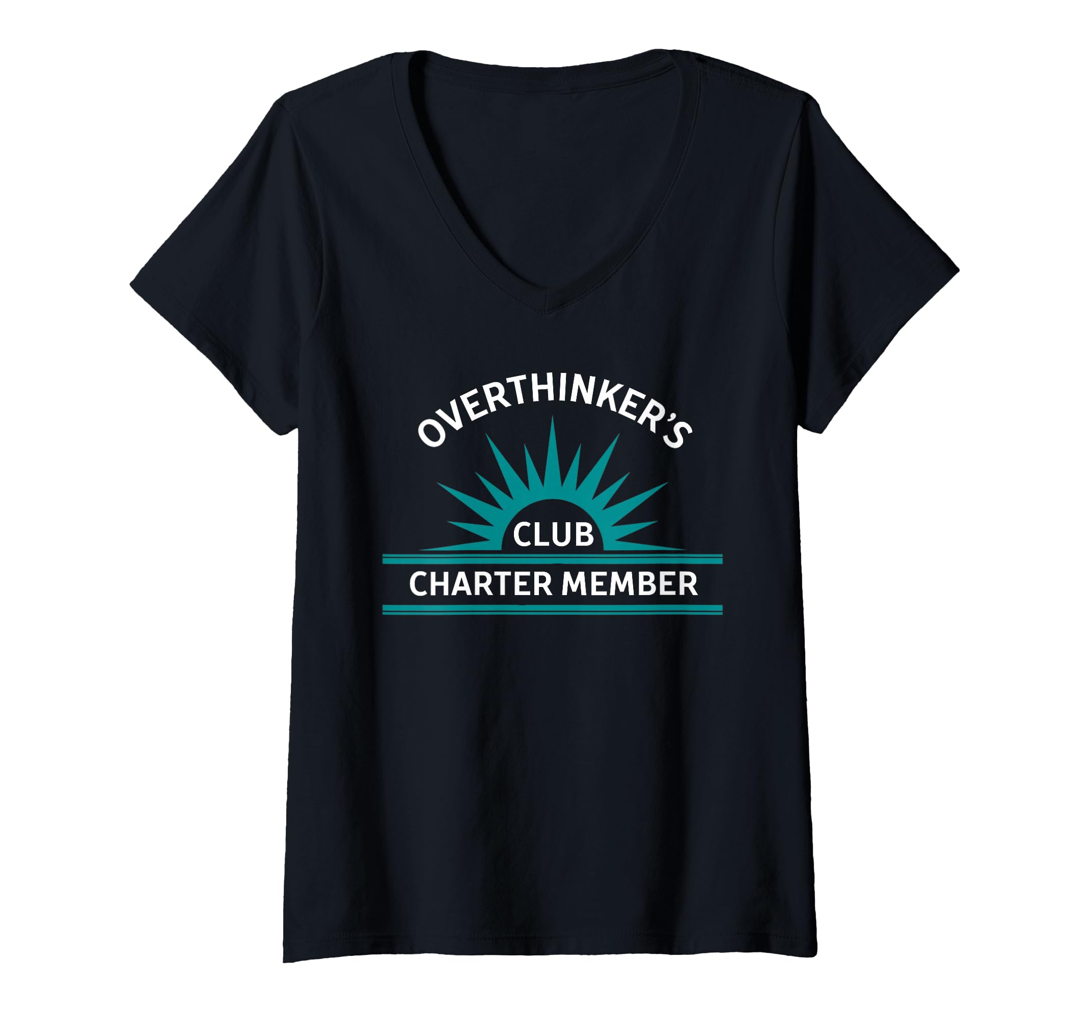 Womens Over Thinkers Club Charter T-Shirt - Casual Everyday Wear Unisex - T-Shirt, Sweatshirt, Hoodie