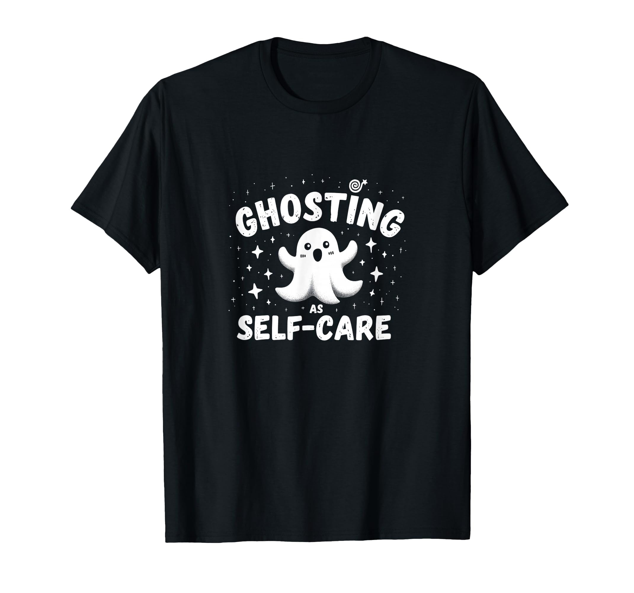 Halloween Modern Life Ghosting As T-Shirt - Minimalist Print Men Women - T-Shirt, Sweatshirt, Hoodie