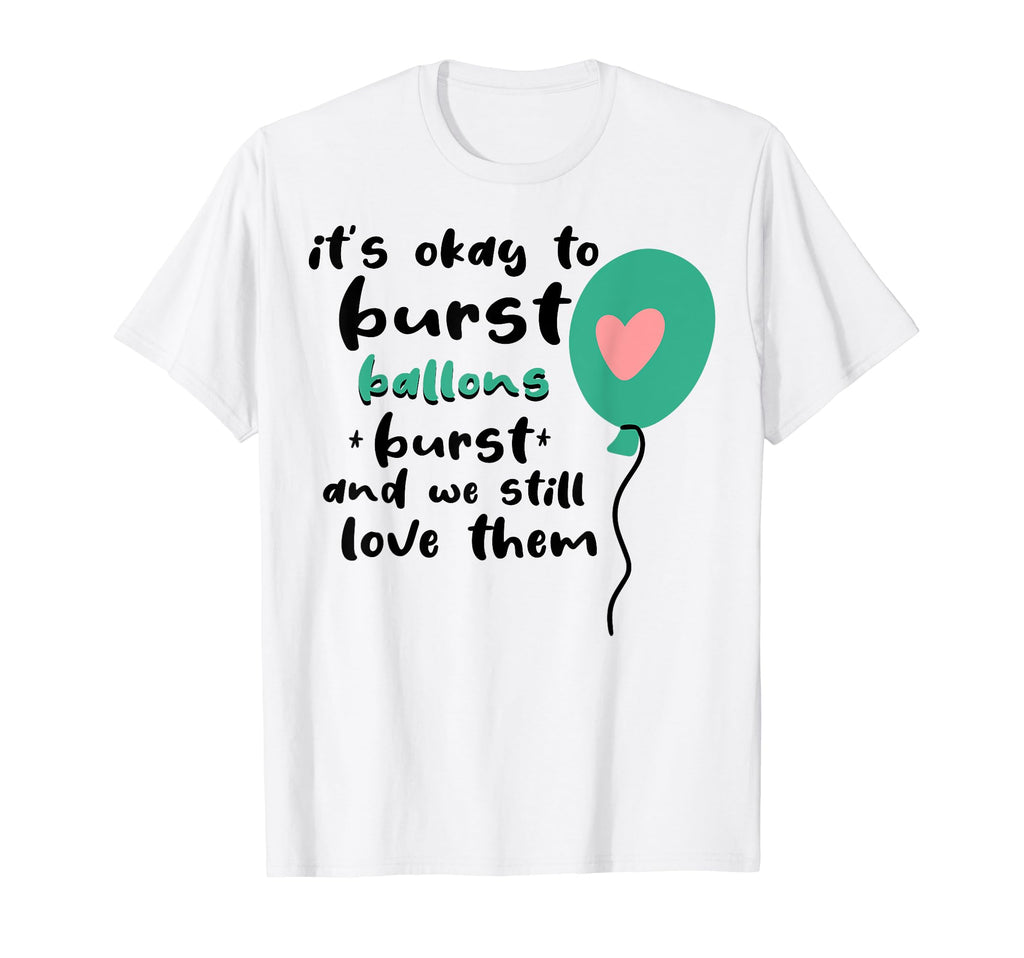 Balloons Burst Depression Mental T-Shirt - Custom Art Print Men Women - T-Shirt, Sweatshirt, Hoodie