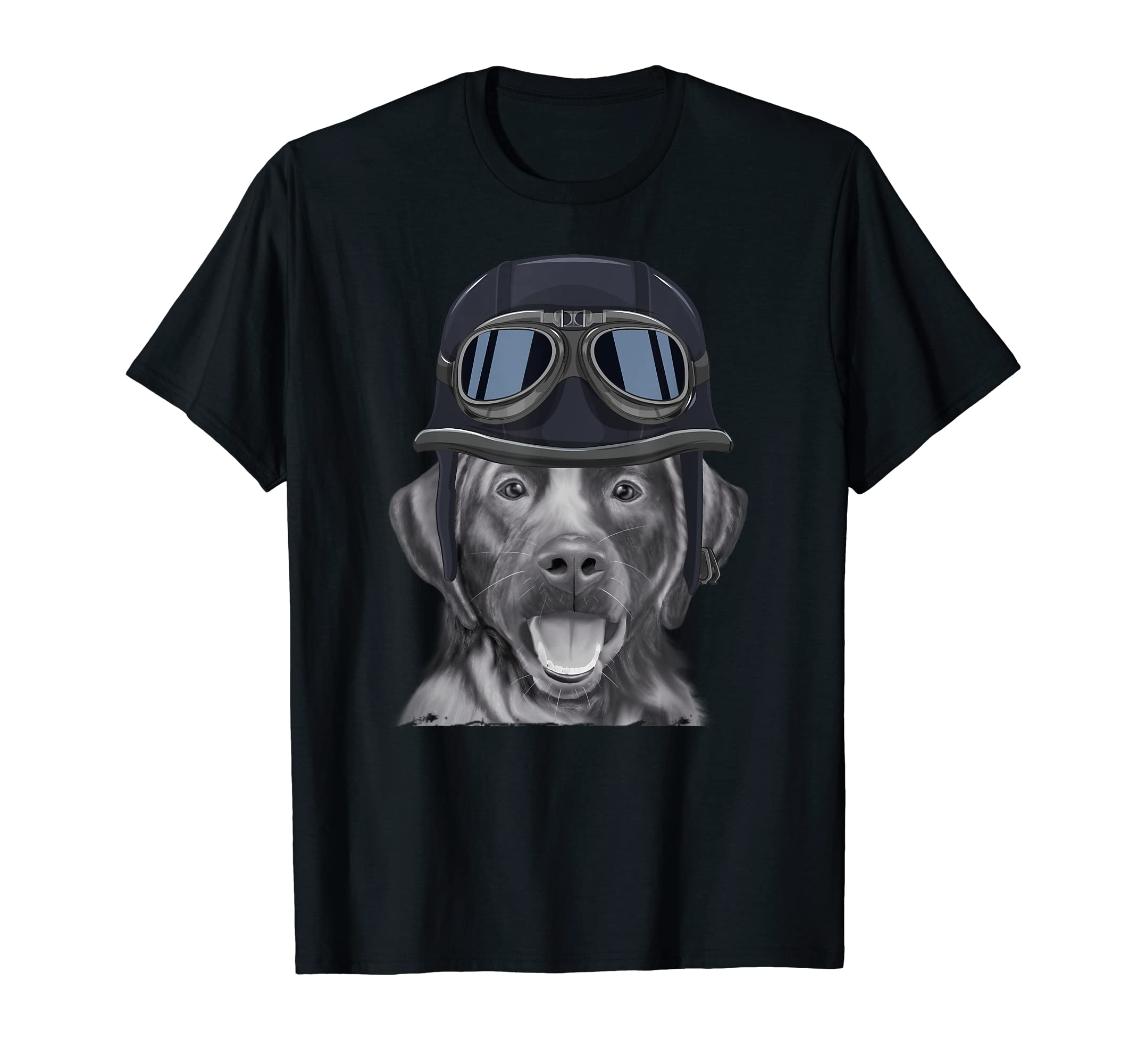 Black Labrador Retriever Wearing T-Shirt - Minimalist Print Men Women - T-Shirt, Sweatshirt, Hoodie