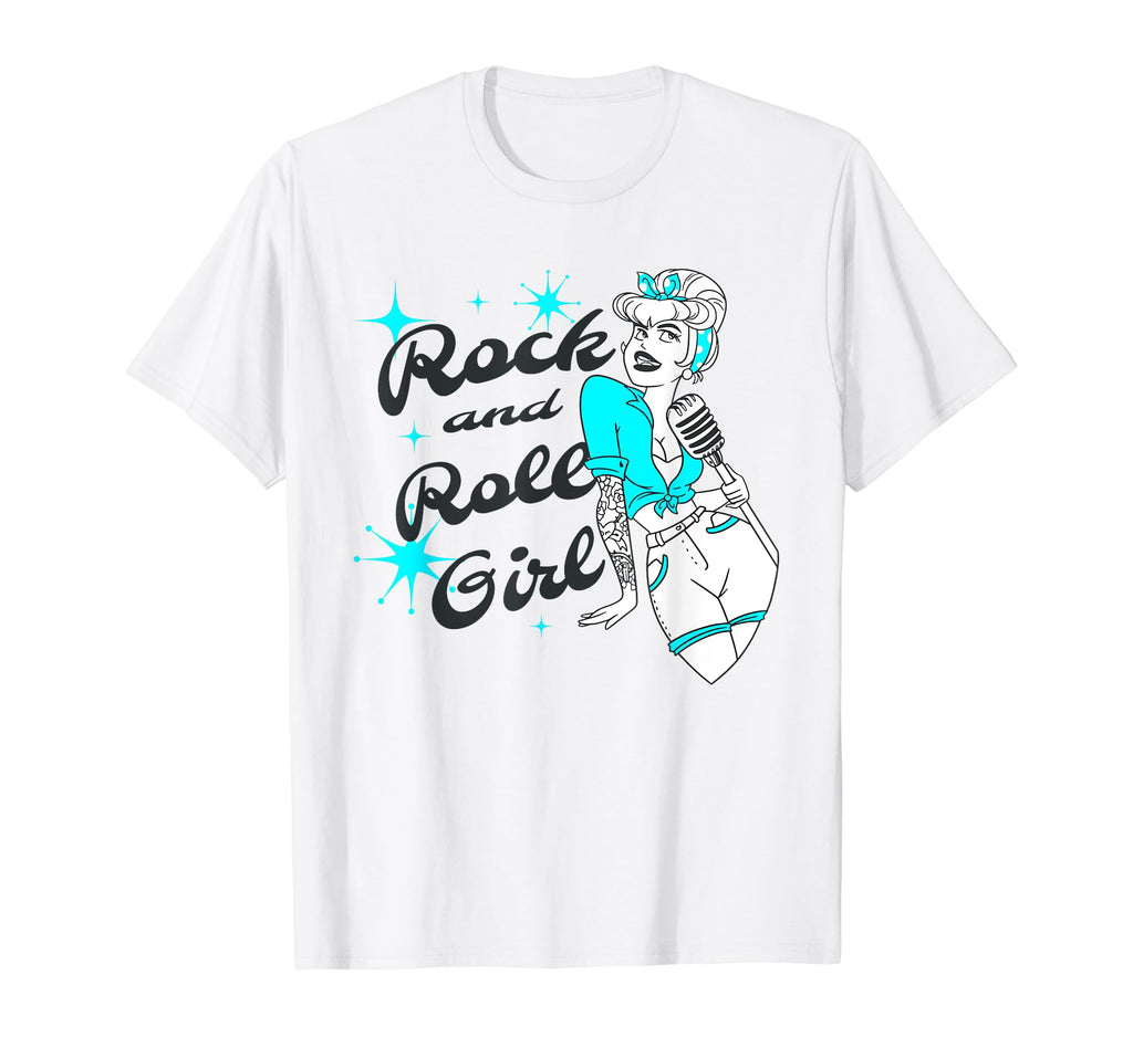 Turquoise Music Rock N Roll Singer T-Shirt - Minimalist Print Unisex - T-Shirt, Sweatshirt, Hoodie