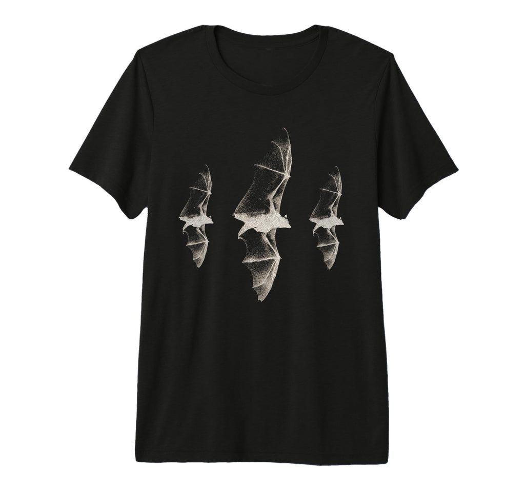 Three Bats Gothic Y2K 90S Grunge Dark Art T-Shirt - Graphic Print Unisex - T-Shirt, Sweatshirt, Hoodie