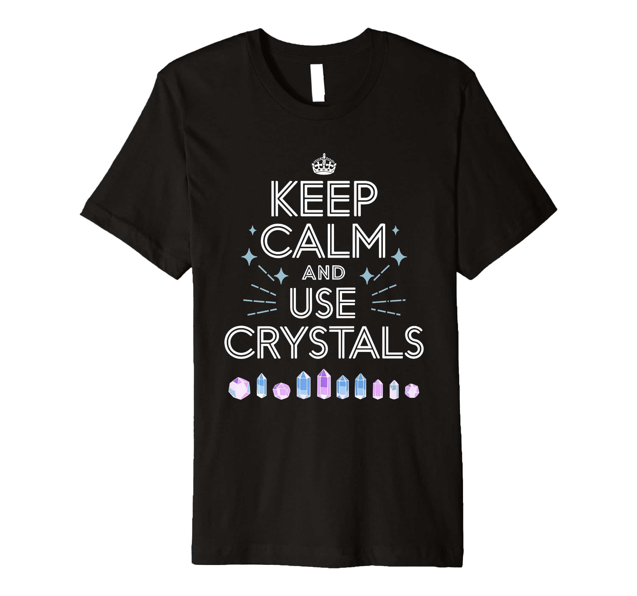 Healing Crystals Energy Stones T-Shirt - Minimalist Print for Adults - T-Shirt, Sweatshirt, Hoodie
