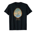 Saba West Indies Sailboat Vacation T-Shirt - Trendy Graphic for Adults - T-Shirt, Sweatshirt, Hoodie