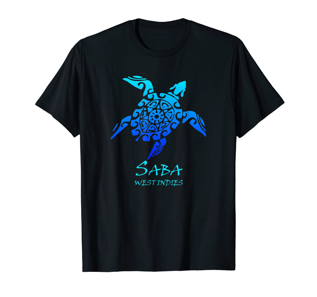 Saba West Indies Tribal Turtle T-Shirt - Minimalist Print for Adults - T-Shirt, Sweatshirt, Hoodie
