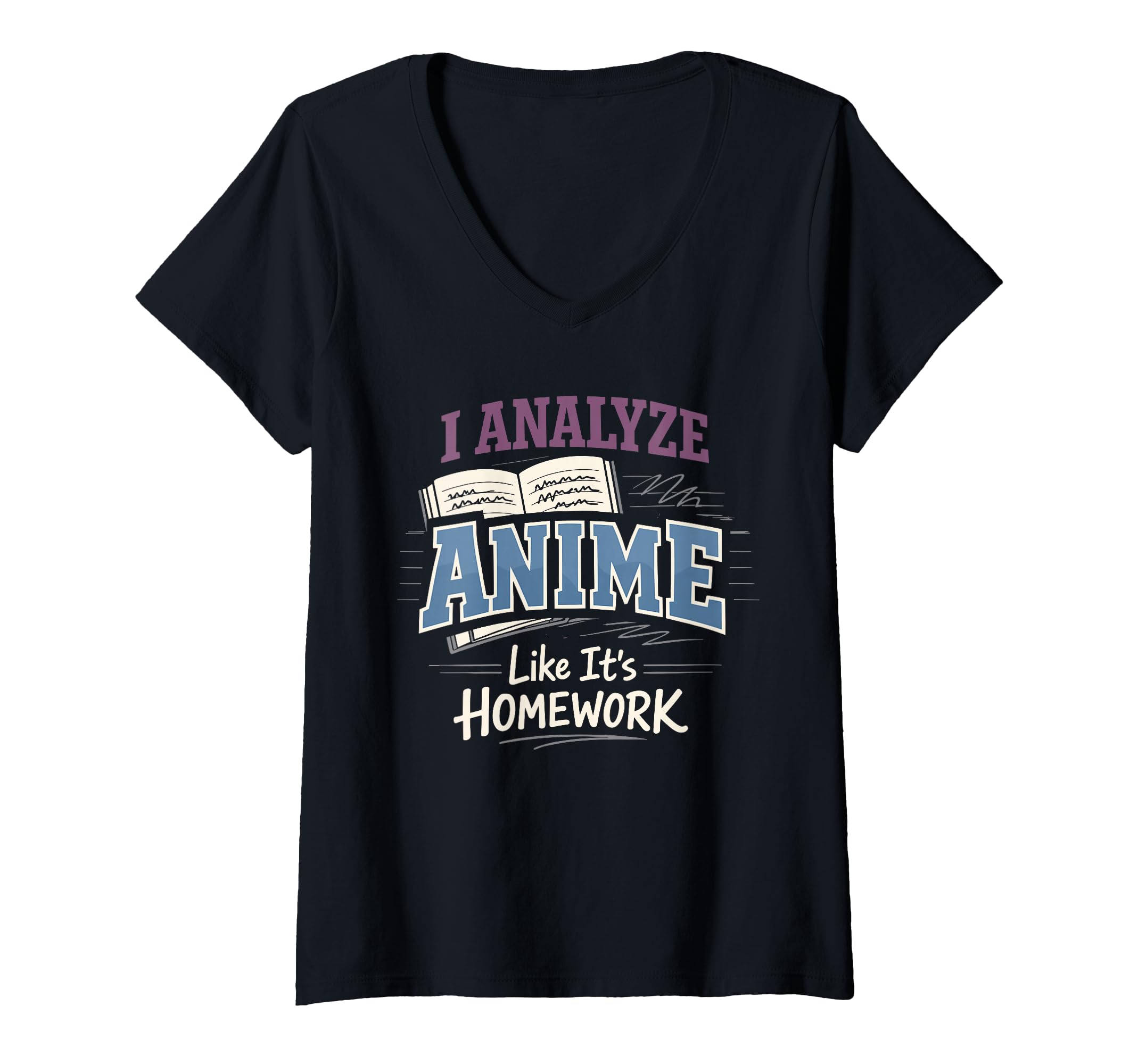 Womens Anime Anxiety Overthinking Weeb T-Shirt - Unique Graphic Men Women - T-Shirt, Sweatshirt, Hoodie