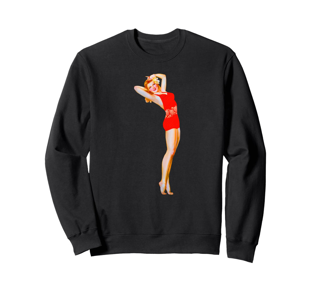 Rockabilly Pinup 50S Headband Sweatshirt - Custom Art Print for Adults - T-Shirt, Sweatshirt, Hoodie