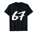 67 Graffiti Number Bold Street Art T-Shirt - Unique Graphic Men Women - T-Shirt, Sweatshirt, Hoodie