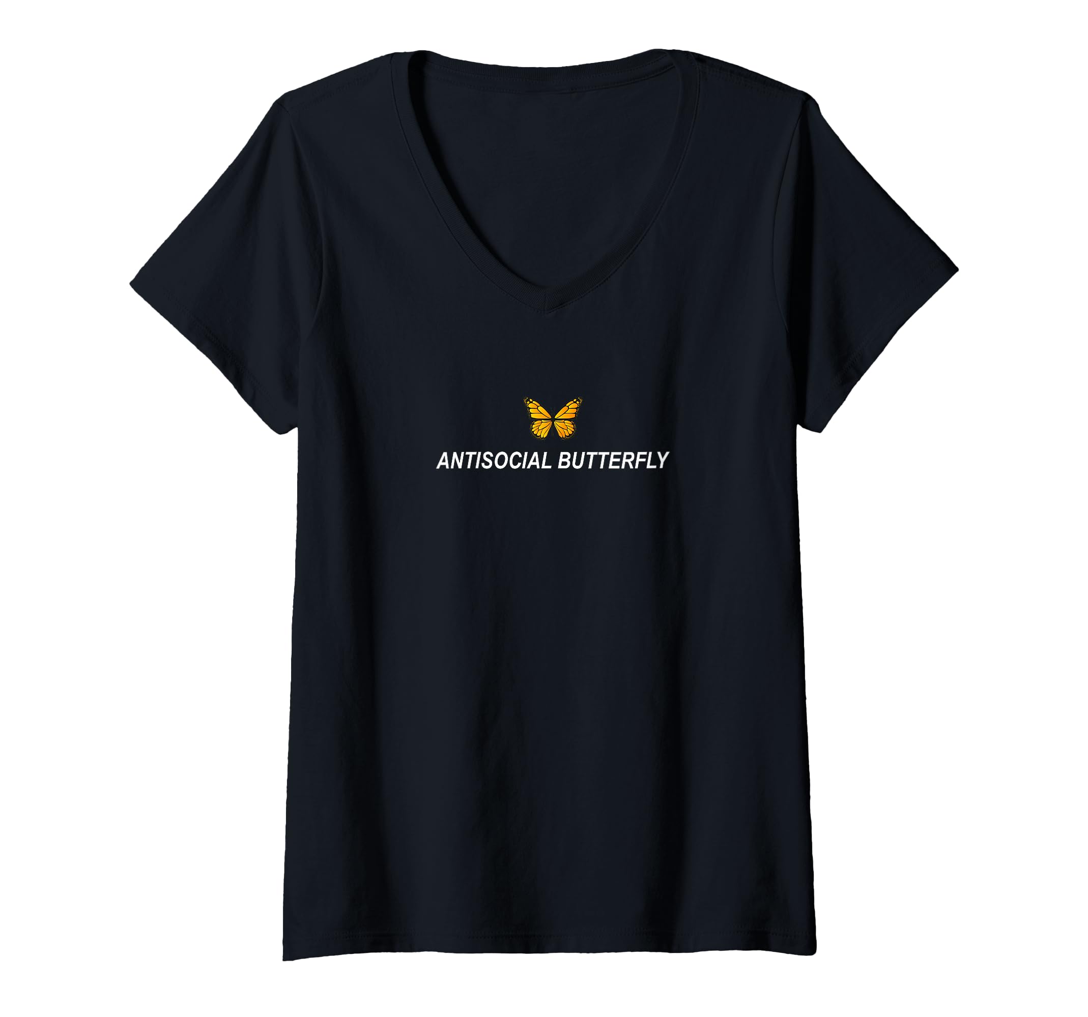 Womens Antisocial Butterfly Introvert T-Shirt - Streetwear Style Unisex - T-Shirt, Sweatshirt, Hoodie