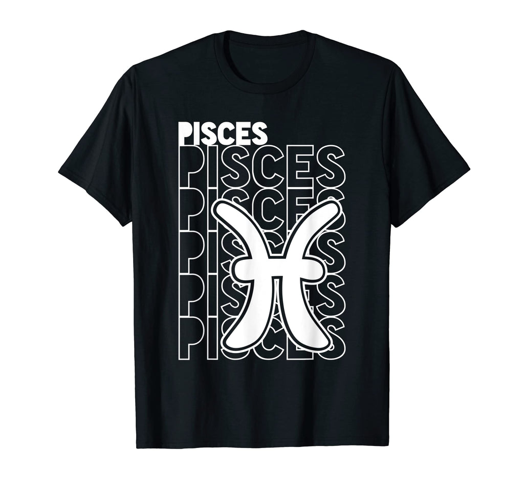 Pisces Zodiac Typography Astrology T-Shirt - Trendy Graphic for Adults - T-Shirt, Sweatshirt, Hoodie