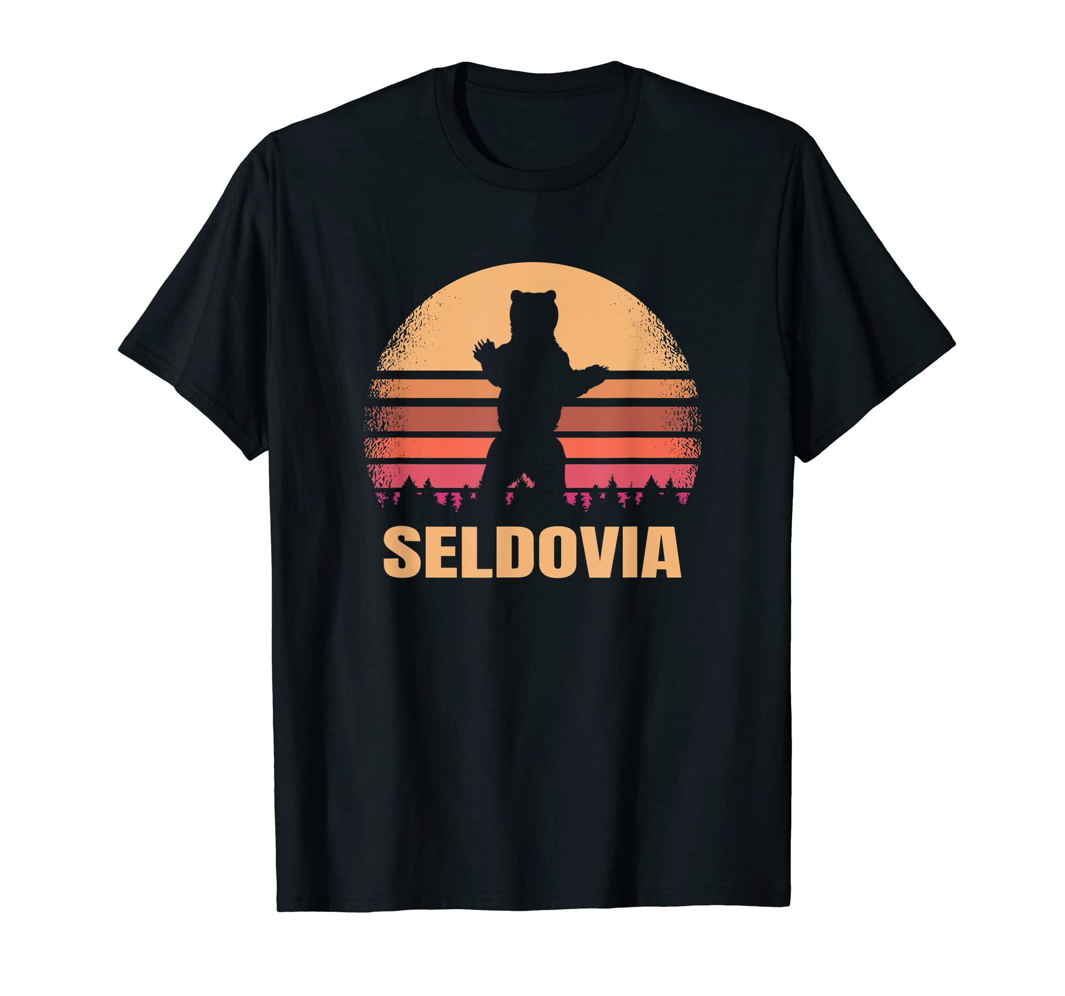 Seldovia Alaska Bear Ak Distressed 80S T-Shirt - Graphic Print for Adults - T-Shirt, Sweatshirt, Hoodie