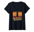 Womens Antisocial Butterfly Housefly T-Shirt - Minimalist Print for Adults - T-Shirt, Sweatshirt, Hoodie
