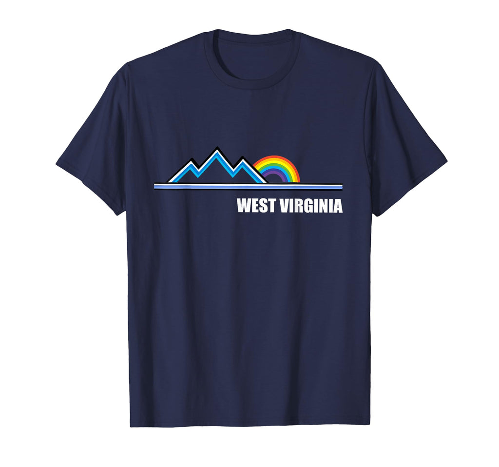 West Virginia Rainbow Mountains T-Shirt - Custom Art Print Unisex - T-Shirt, Sweatshirt, Hoodie