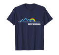 West Virginia Rainbow Mountains T-Shirt - Custom Art Print Unisex - T-Shirt, Sweatshirt, Hoodie