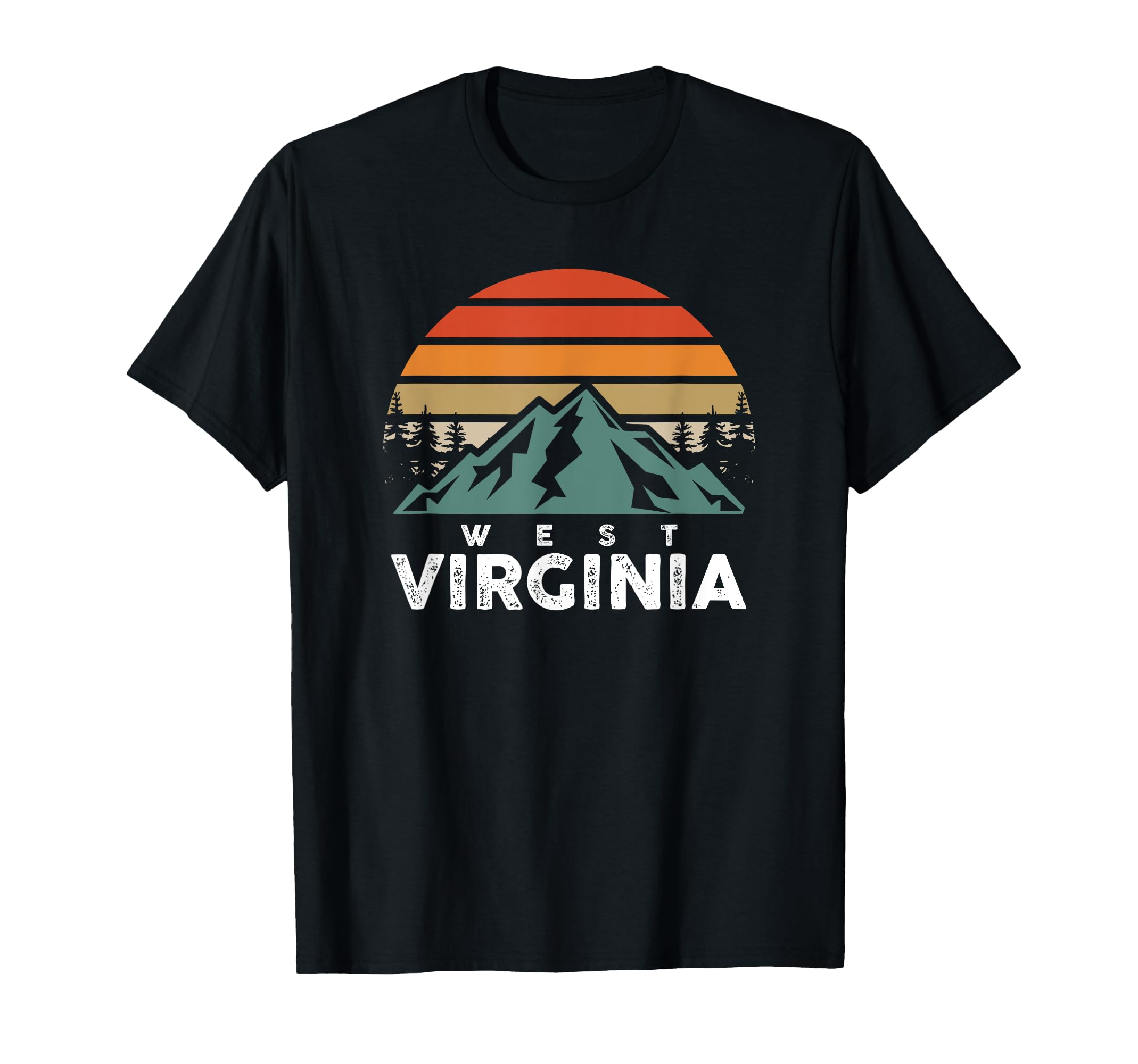 West Virginia Nature Mountains American T-Shirt - Unique Graphic Unisex - T-Shirt, Sweatshirt, Hoodie