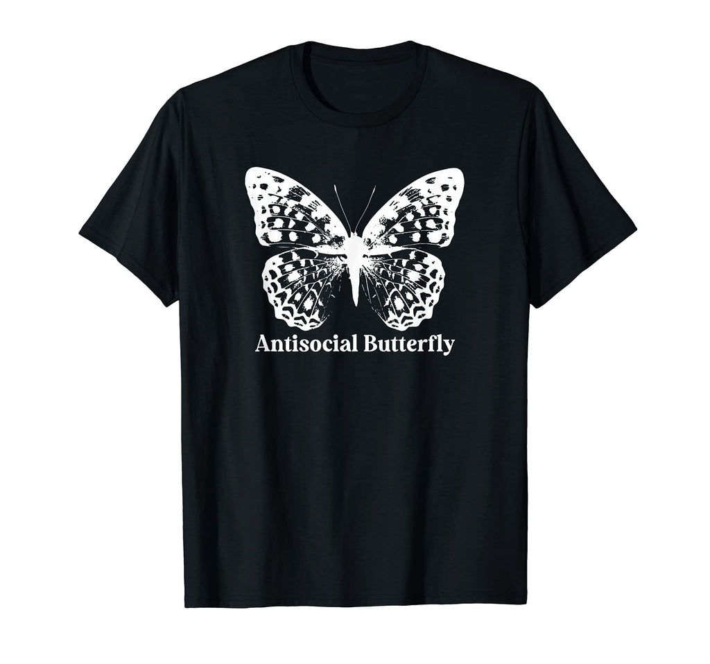 Antisocial Butterfly T-Shirt - Graphic Print Unisex - T-Shirt, Sweatshirt, Hoodie