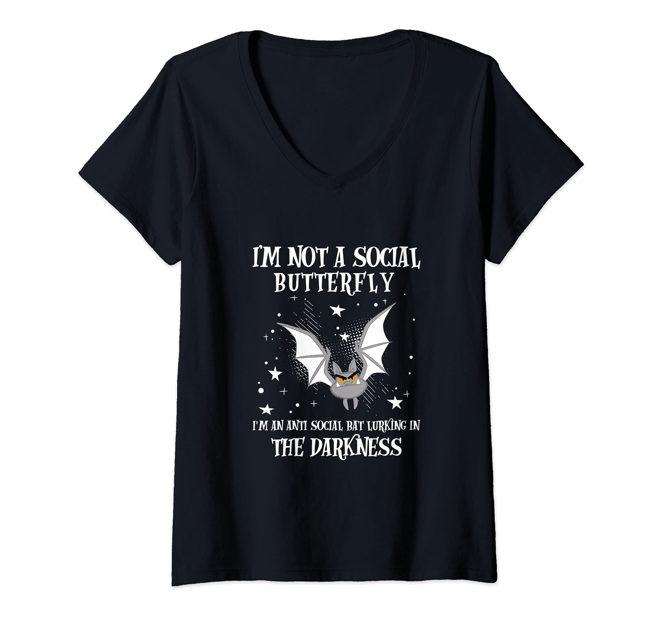 Womens Im Not Social Butterfly Im T-Shirt - Custom Art Print Unisex - T-Shirt, Sweatshirt, Hoodie