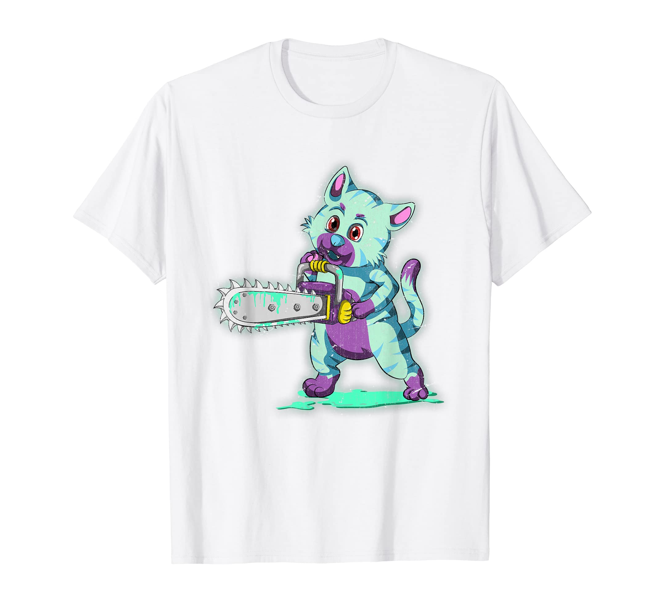 Scary Animal Synthwave Vaporwave T-Shirt - Casual Everyday Wear for Adults - T-Shirt, Sweatshirt, Hoodie