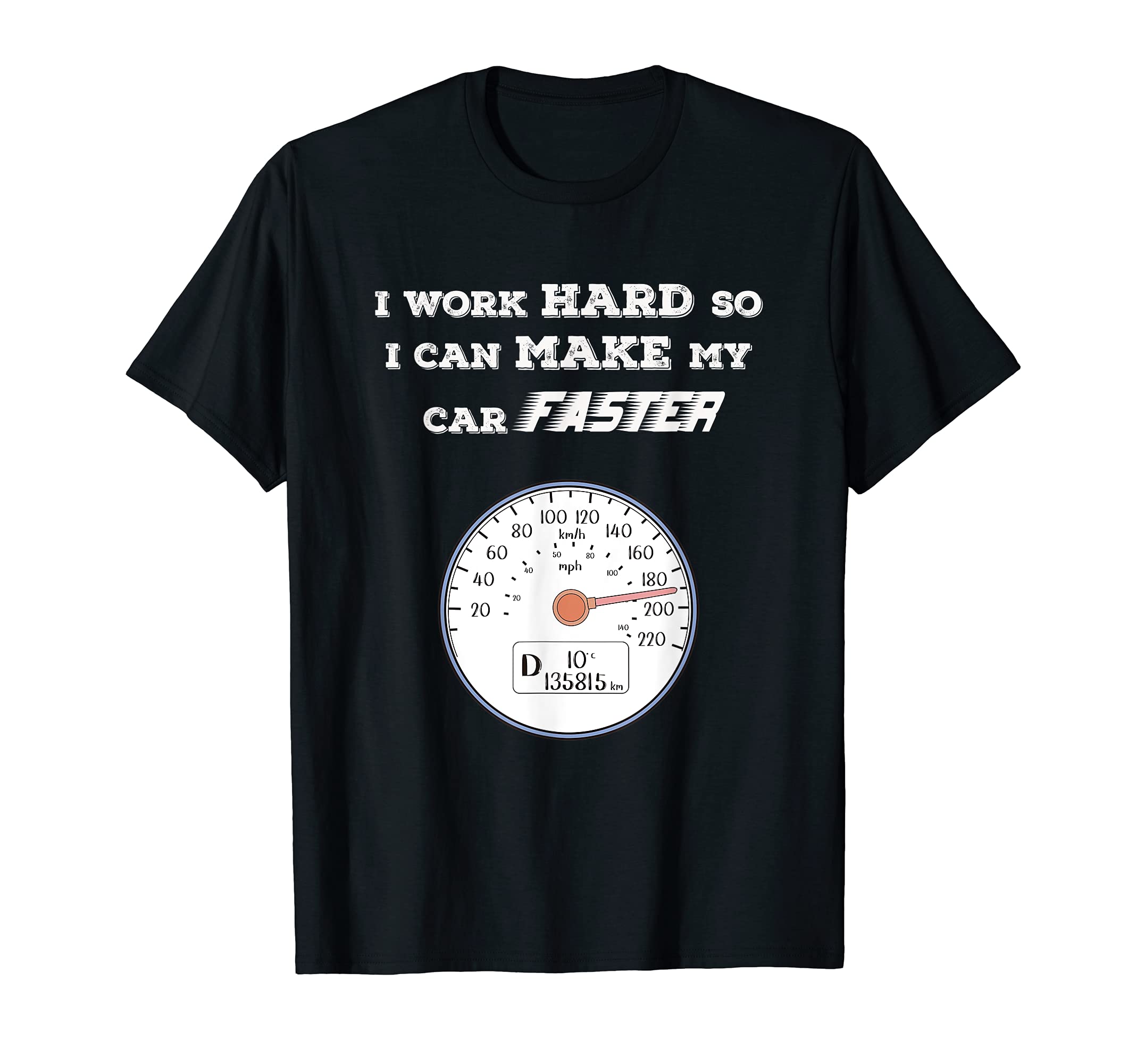 Car Enthusiast I Work Hard So I Can Make T-Shirt - Minimalist Print Unisex - T-Shirt, Sweatshirt, Hoodie