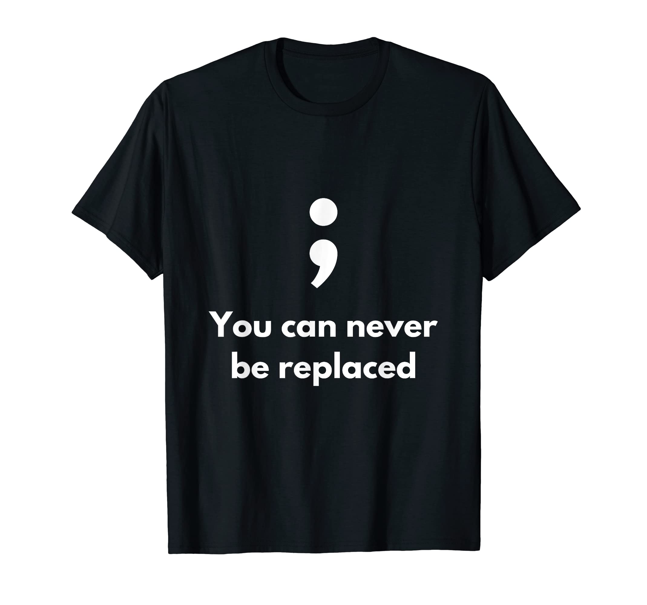 Its Okay Not To Be Okay Semicolon Mental T-Shirt - Trendy Graphic Unisex - T-Shirt, Sweatshirt, Hoodie