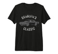 65 Grandpas Hot Car Enthusiast Tri T-Shirt - Aesthetic Graphic for Adults - T-Shirt, Sweatshirt, Hoodie