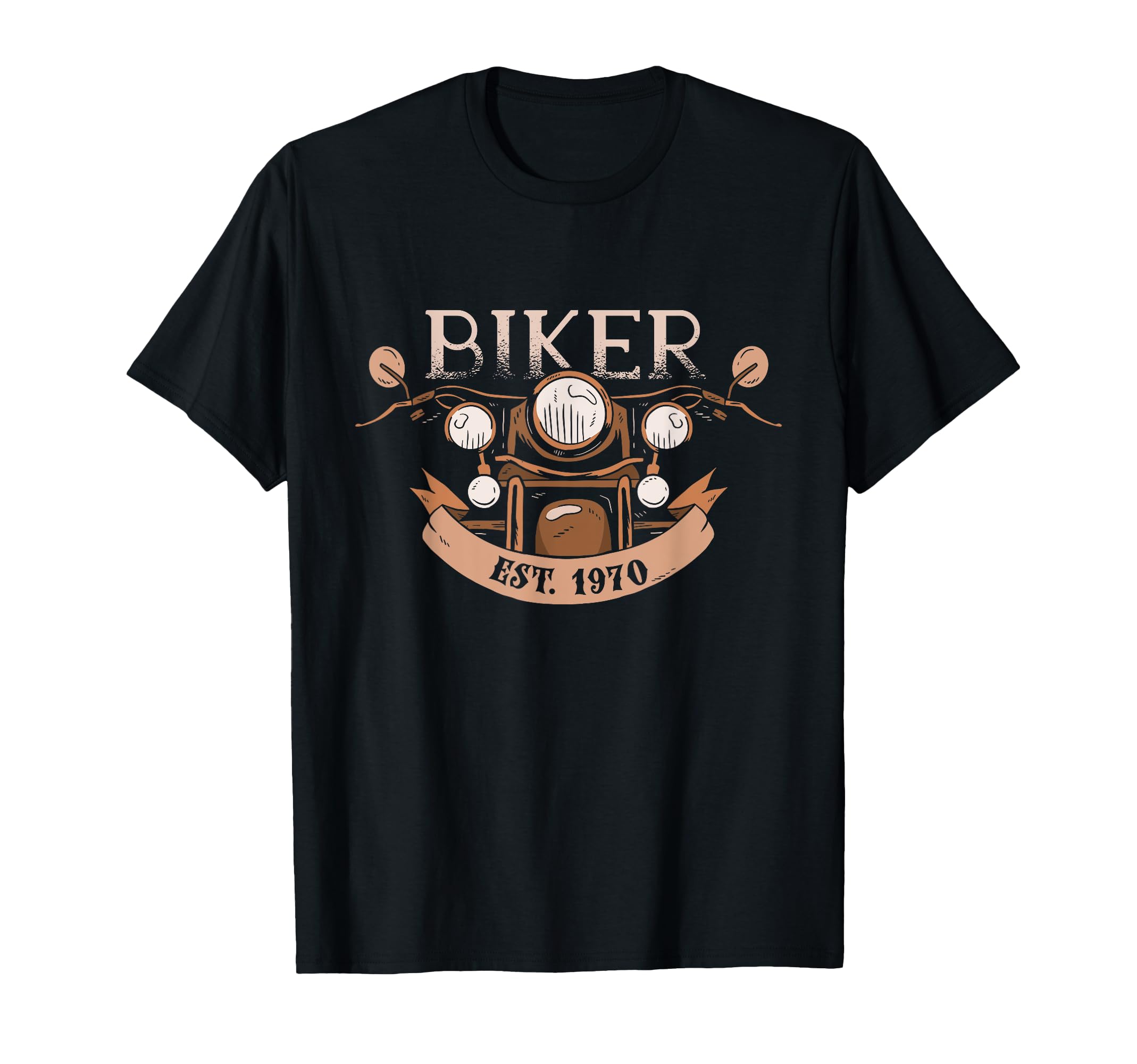 Motorcycle 1970 Motorcyclist Biker T-Shirt - Aesthetic Graphic Men Women - T-Shirt, Sweatshirt, Hoodie