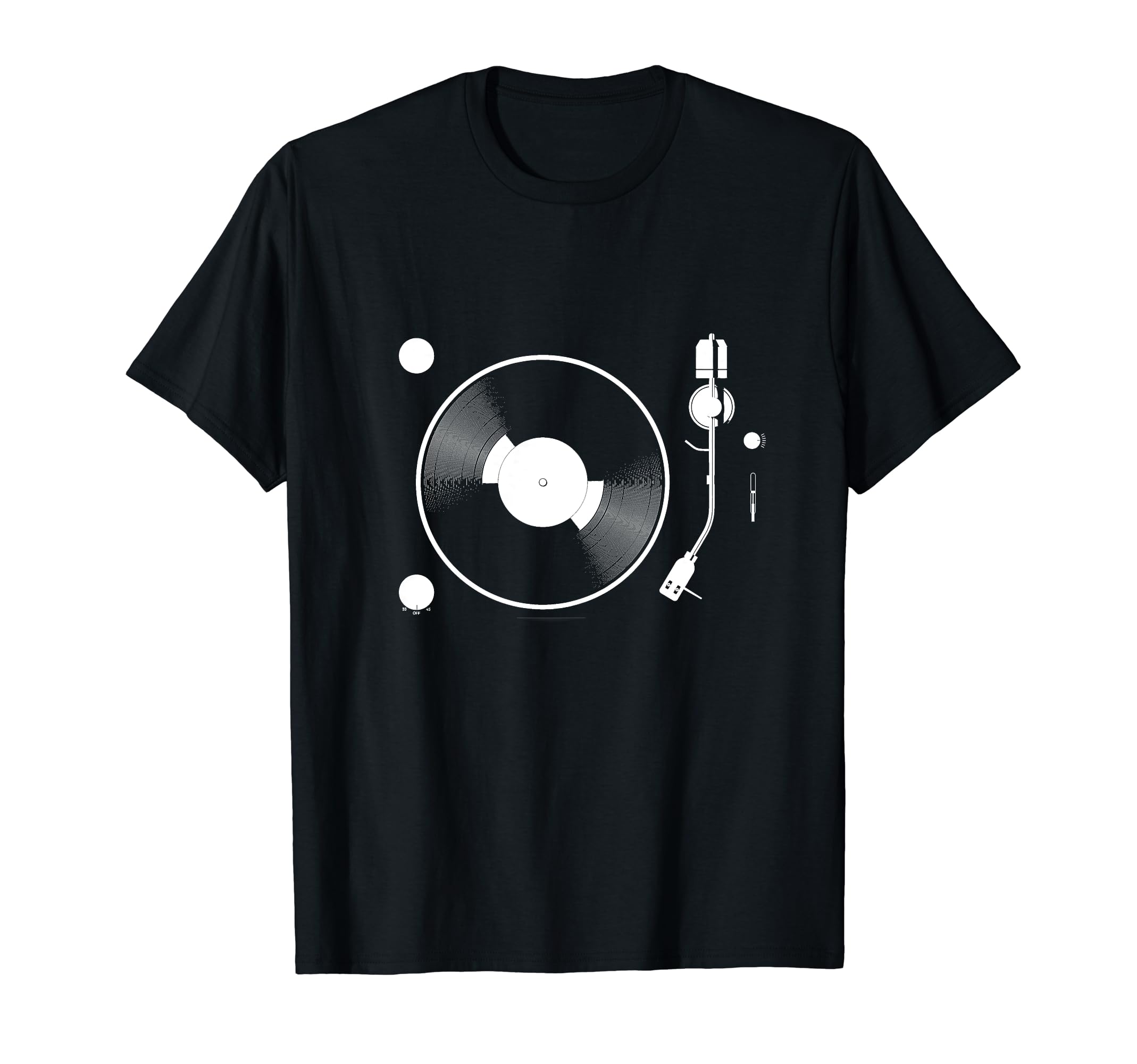 Vinyl Album Record Player Silhouette T-Shirt - Aesthetic Graphic Unisex - T-Shirt, Sweatshirt, Hoodie