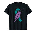 Ribbon Birds Feather Suicide T-Shirt - Minimalist Print for Adults - T-Shirt, Sweatshirt, Hoodie