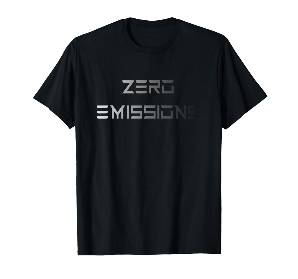 Electric Car Zero Emissions Present T-Shirt - Minimalist Print Men Women - T-Shirt, Sweatshirt, Hoodie