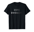 Electric Car Zero Emissions Present T-Shirt - Minimalist Print Men Women - T-Shirt, Sweatshirt, Hoodie
