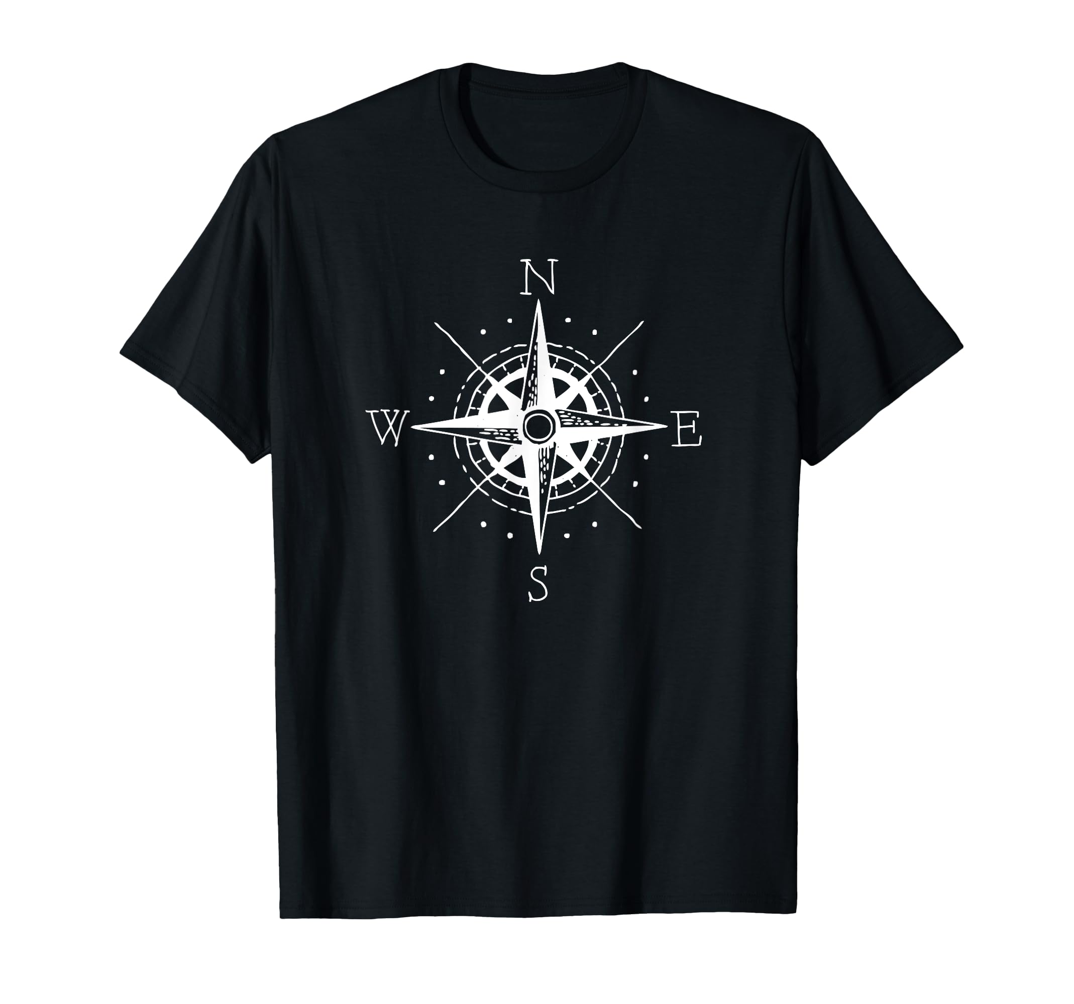 Compass North South East West Sailing T-Shirt - Trendy Graphic for Adults - T-Shirt, Sweatshirt, Hoodie
