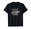 1958 Vette American Muscle Car Sports T-Shirt - Novelty Apparel for Adults - T-Shirt, Sweatshirt, Hoodie