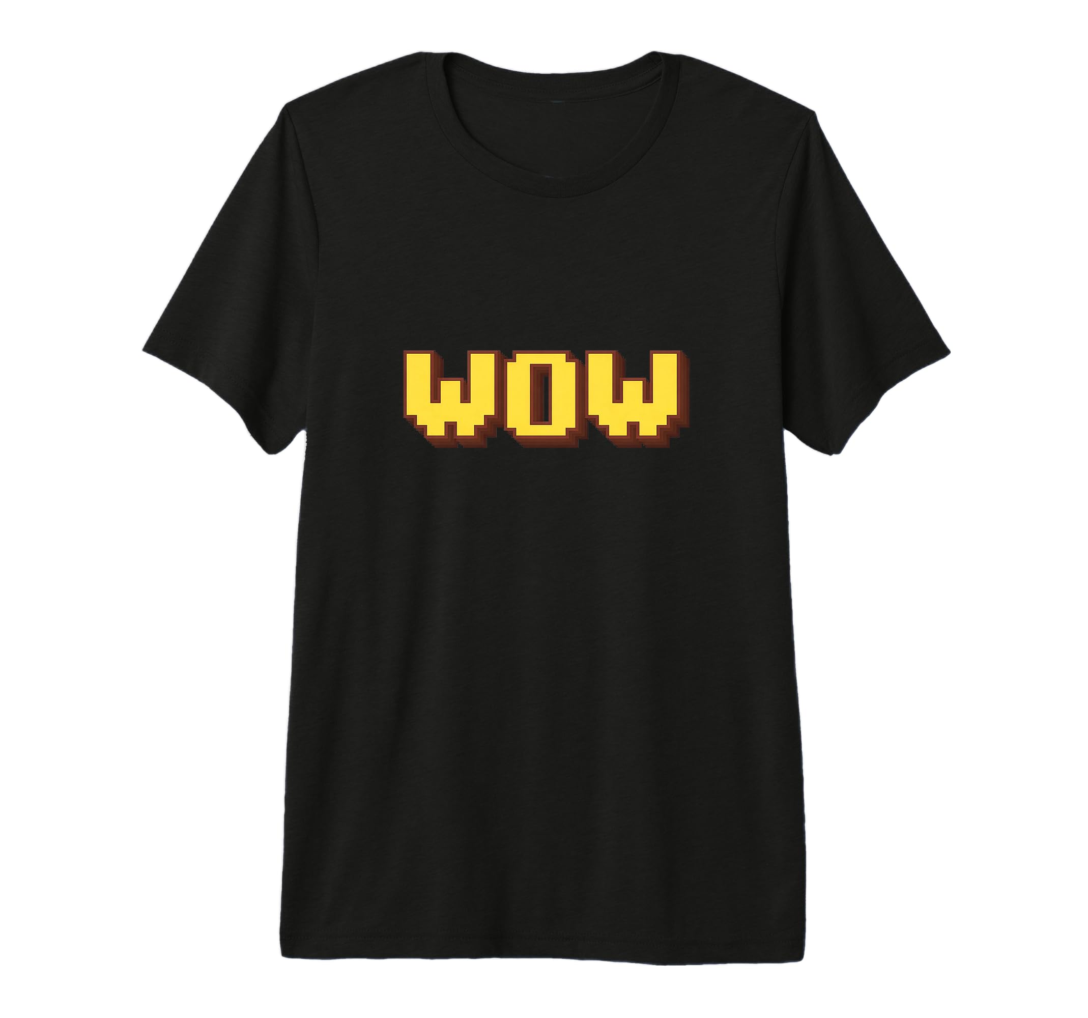 Wow Expression Pixel Art Typography T-Shirt - Streetwear Style for Adults - T-Shirt, Sweatshirt, Hoodie