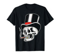 Hat Skull Gentleman Magician T-Shirt - Casual Everyday Wear Unisex - T-Shirt, Sweatshirt, Hoodie