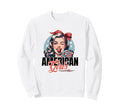 I Love American 50S Lollipop 4Th July Sweatshirt - Custom Art Print Unisex - T-Shirt, Sweatshirt, Hoodie