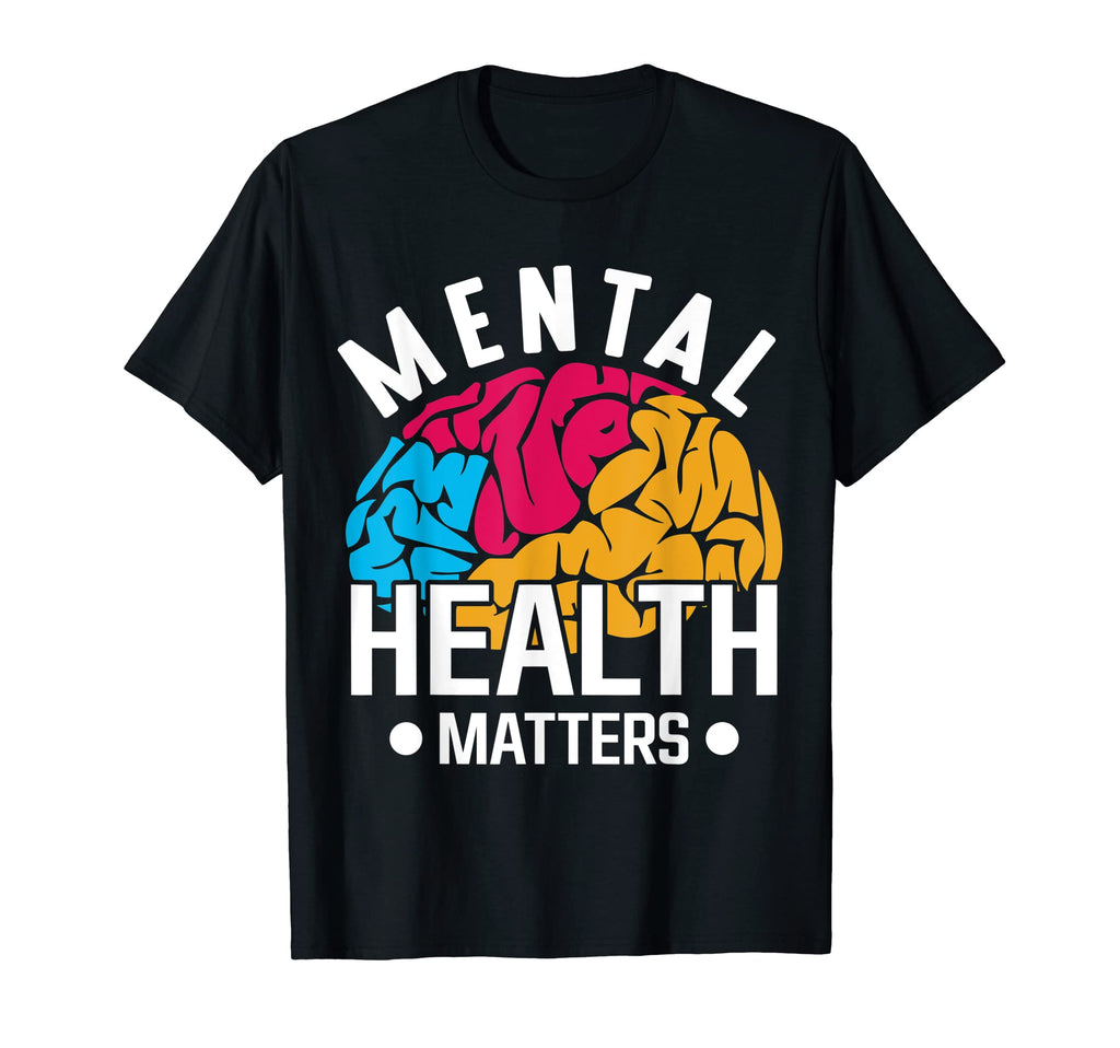 Colorful Brain Mental Health Mental T-Shirt - Fun Novelty Design Men Women - T-Shirt, Sweatshirt, Hoodie