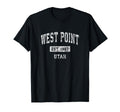 West Point Utah Ut Sports Established T-Shirt - Fun Novelty Design Unisex - T-Shirt, Sweatshirt, Hoodie